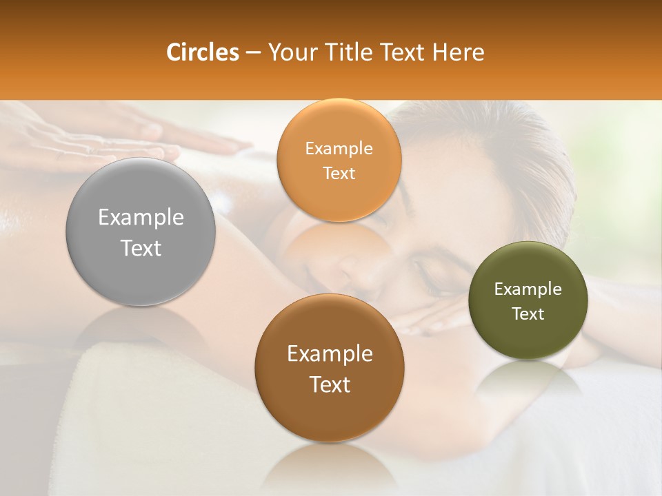 A Woman Getting A Back Massage At A Spa PowerPoint Template