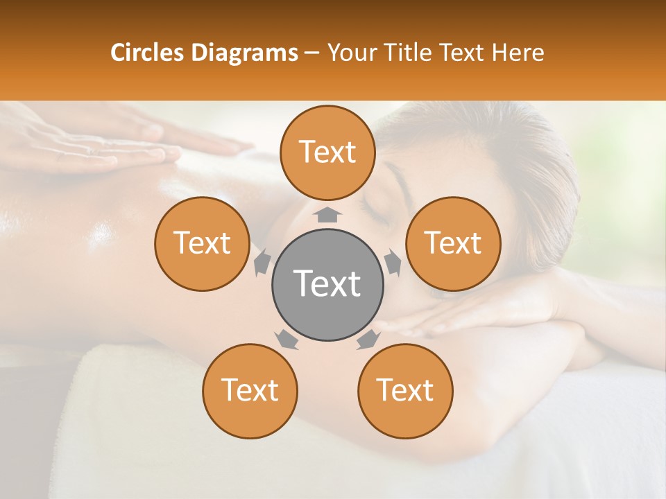 A Woman Getting A Back Massage At A Spa PowerPoint Template