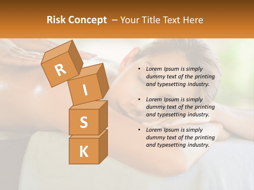 A Woman Getting A Back Massage At A Spa PowerPoint Template