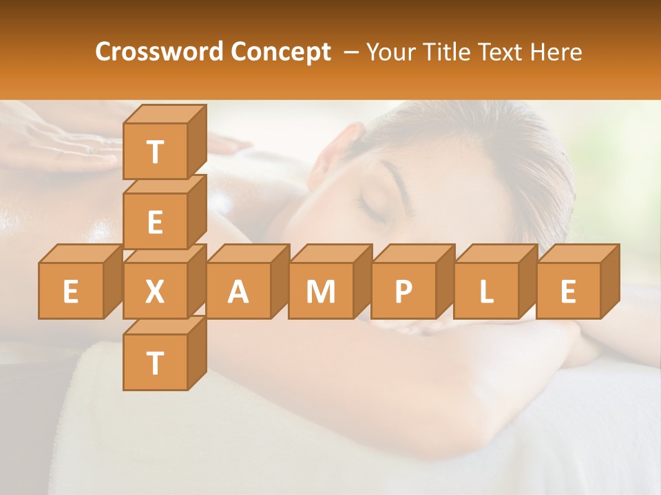 A Woman Getting A Back Massage At A Spa PowerPoint Template