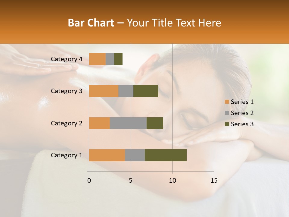A Woman Getting A Back Massage At A Spa PowerPoint Template