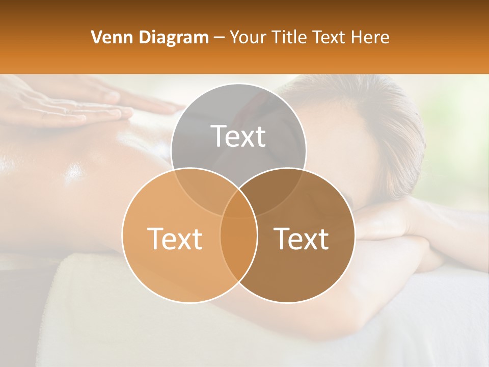 A Woman Getting A Back Massage At A Spa PowerPoint Template