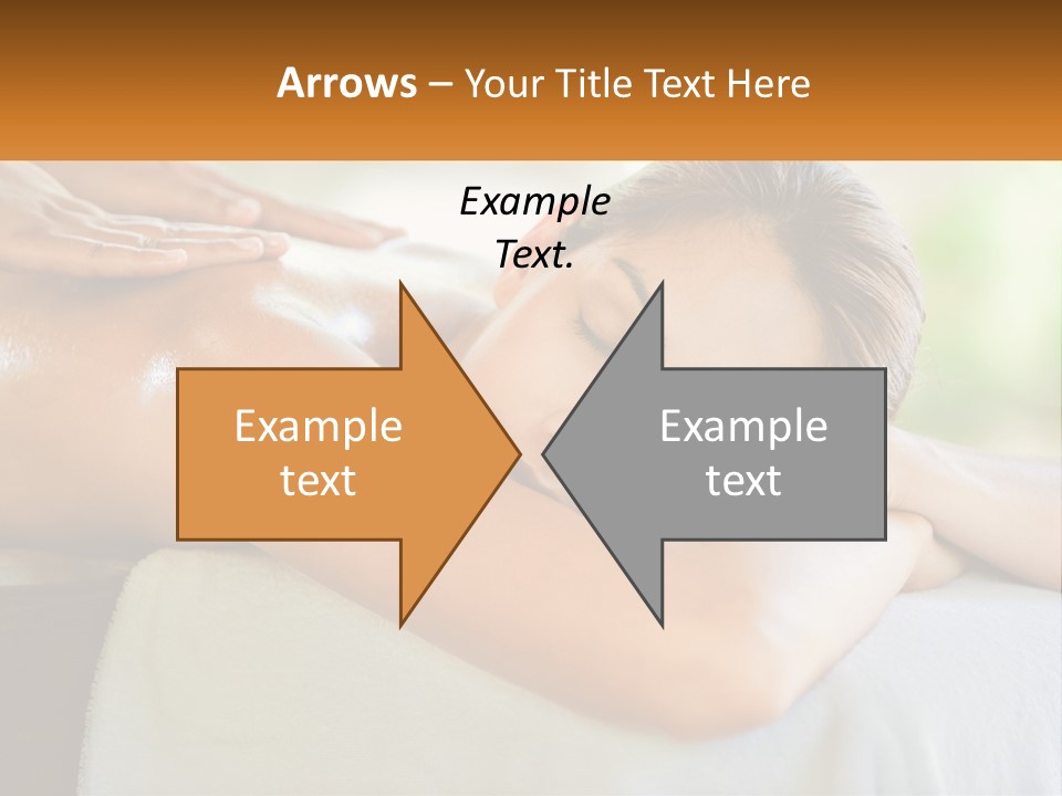 A Woman Getting A Back Massage At A Spa PowerPoint Template