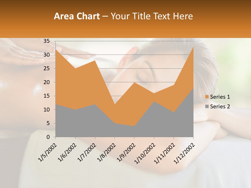 A Woman Getting A Back Massage At A Spa PowerPoint Template