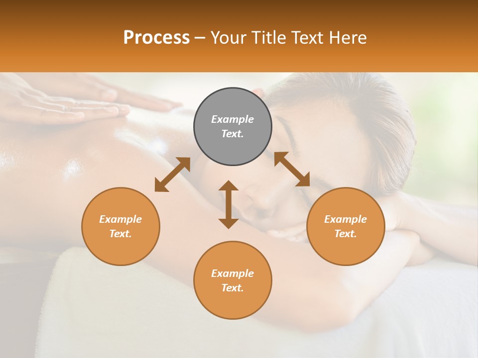 A Woman Getting A Back Massage At A Spa PowerPoint Template
