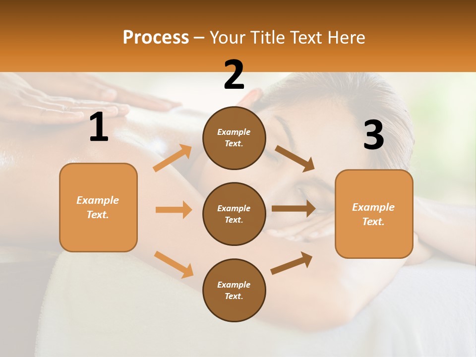A Woman Getting A Back Massage At A Spa PowerPoint Template