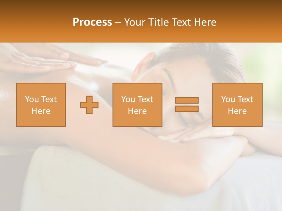 A Woman Getting A Back Massage At A Spa PowerPoint Template