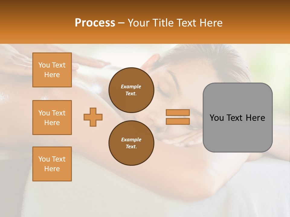 A Woman Getting A Back Massage At A Spa PowerPoint Template