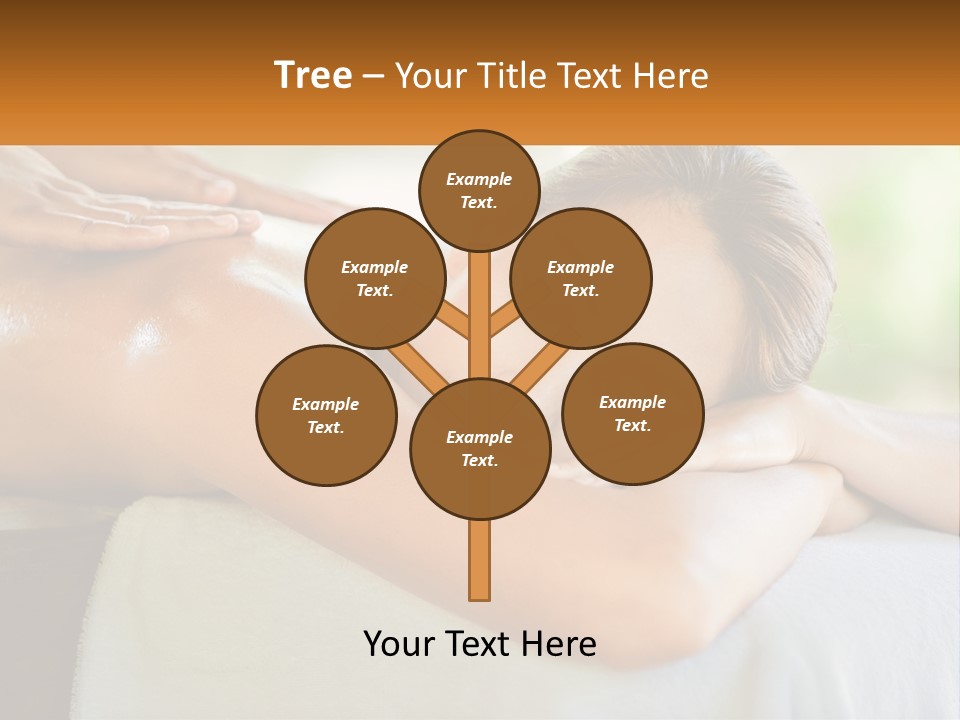 A Woman Getting A Back Massage At A Spa PowerPoint Template