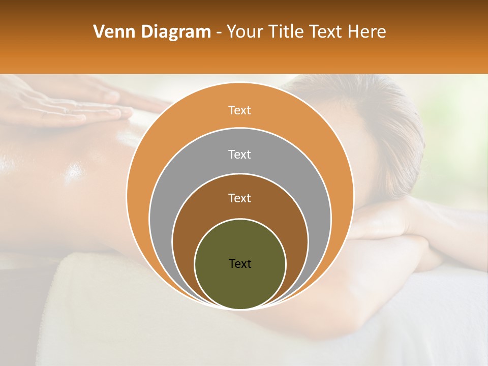 A Woman Getting A Back Massage At A Spa PowerPoint Template
