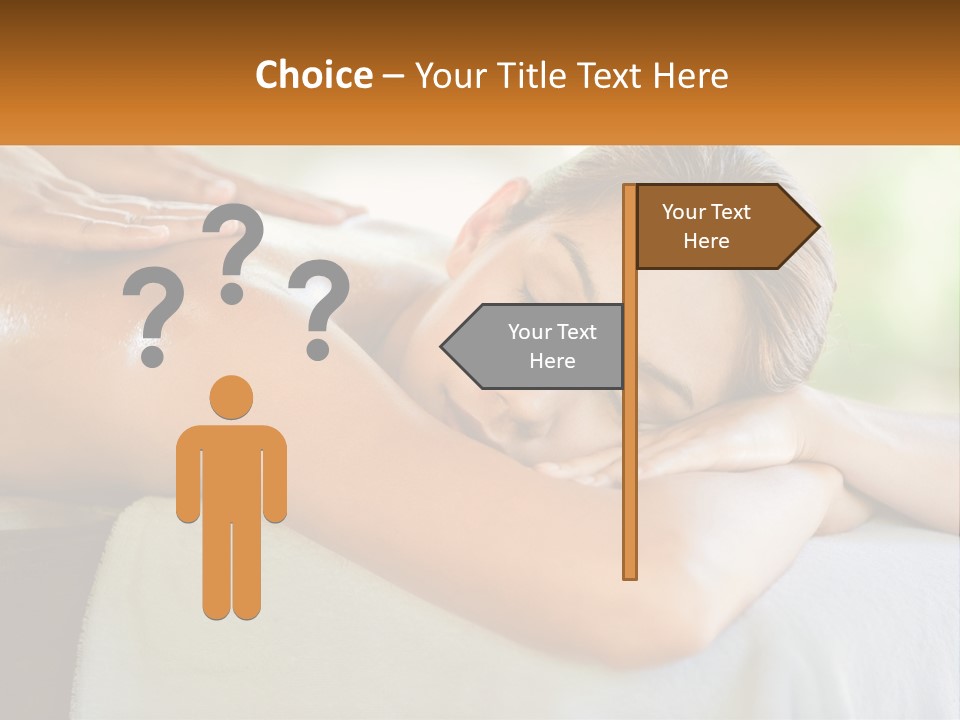 A Woman Getting A Back Massage At A Spa PowerPoint Template