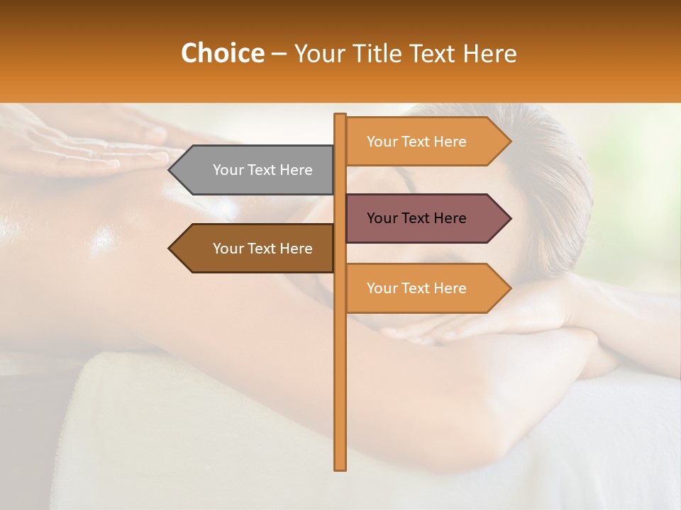 A Woman Getting A Back Massage At A Spa PowerPoint Template