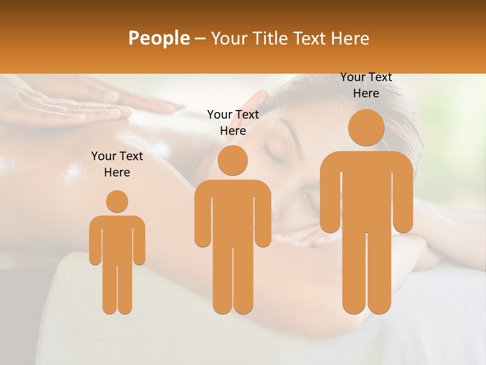 A Woman Getting A Back Massage At A Spa PowerPoint Template