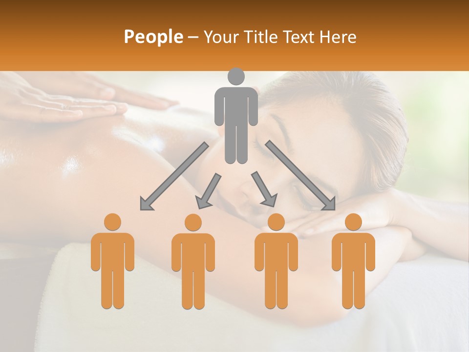 A Woman Getting A Back Massage At A Spa PowerPoint Template