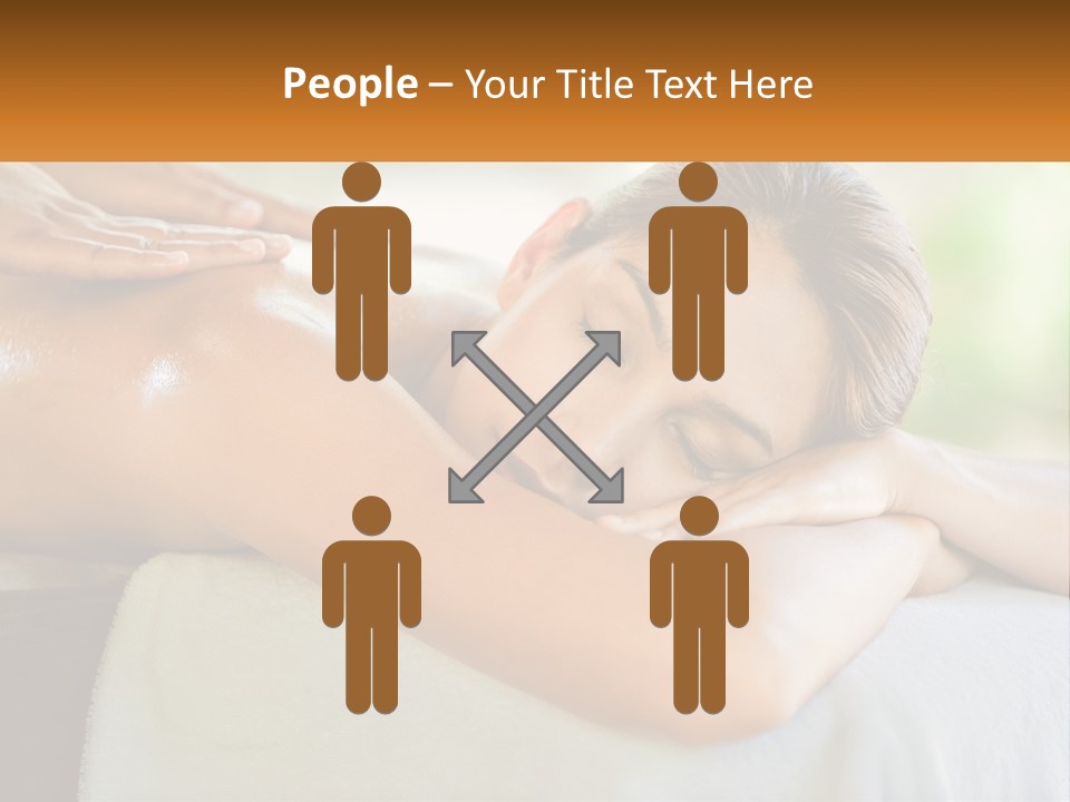 A Woman Getting A Back Massage At A Spa PowerPoint Template