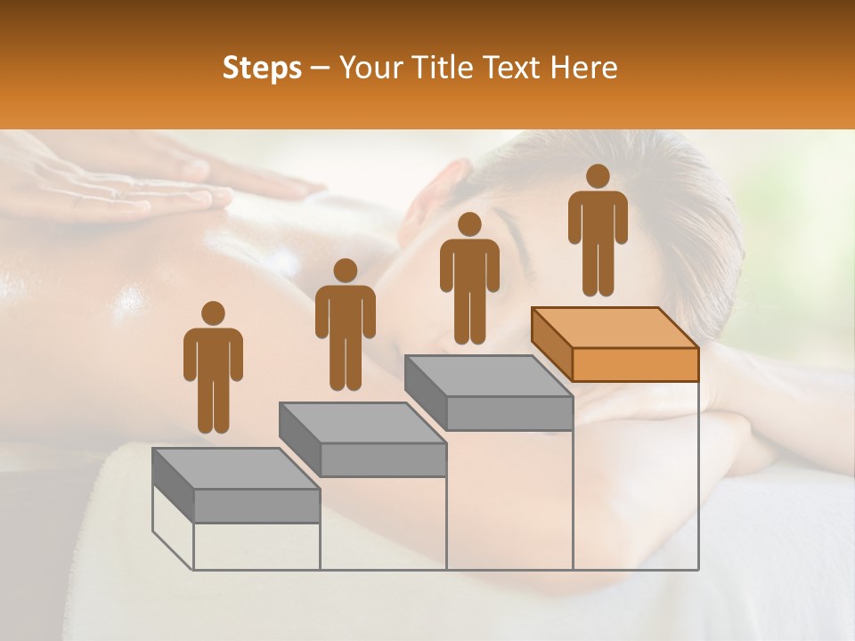 A Woman Getting A Back Massage At A Spa PowerPoint Template