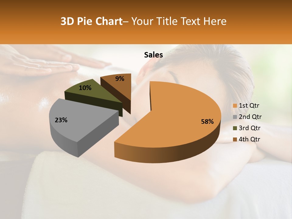 A Woman Getting A Back Massage At A Spa PowerPoint Template