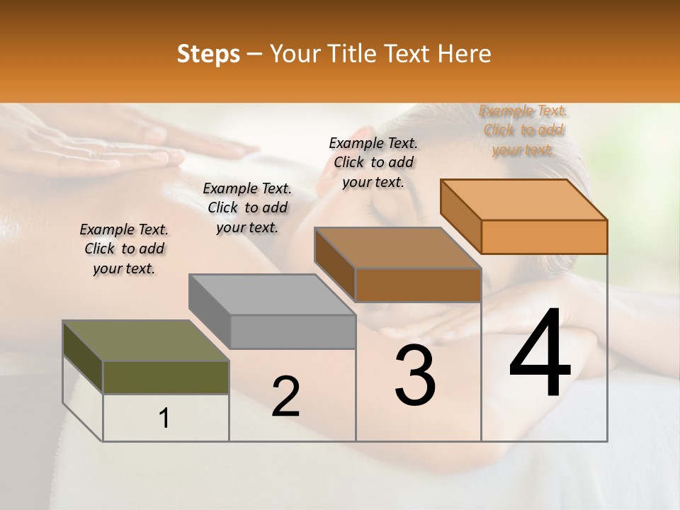 A Woman Getting A Back Massage At A Spa PowerPoint Template