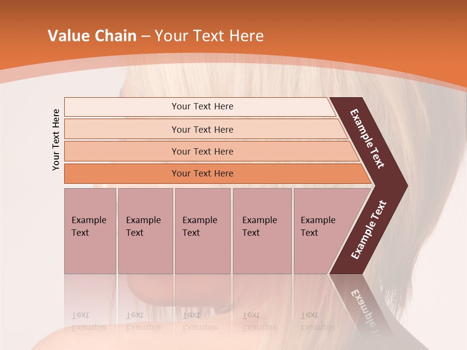 A Woman With Blonde Hair Is Looking Down PowerPoint Template