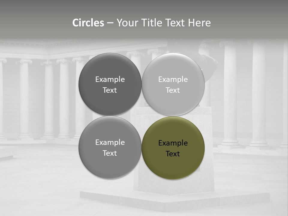 A Black And White Photo Of A Statue Of A Man PowerPoint Template