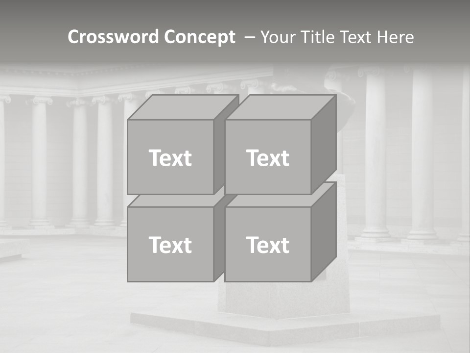 A Black And White Photo Of A Statue Of A Man PowerPoint Template