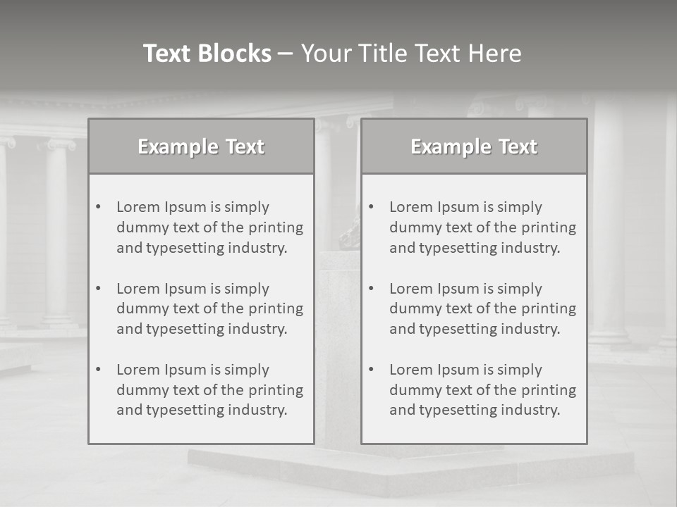 A Black And White Photo Of A Statue Of A Man PowerPoint Template