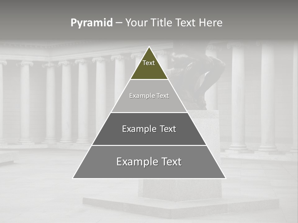 A Black And White Photo Of A Statue Of A Man PowerPoint Template