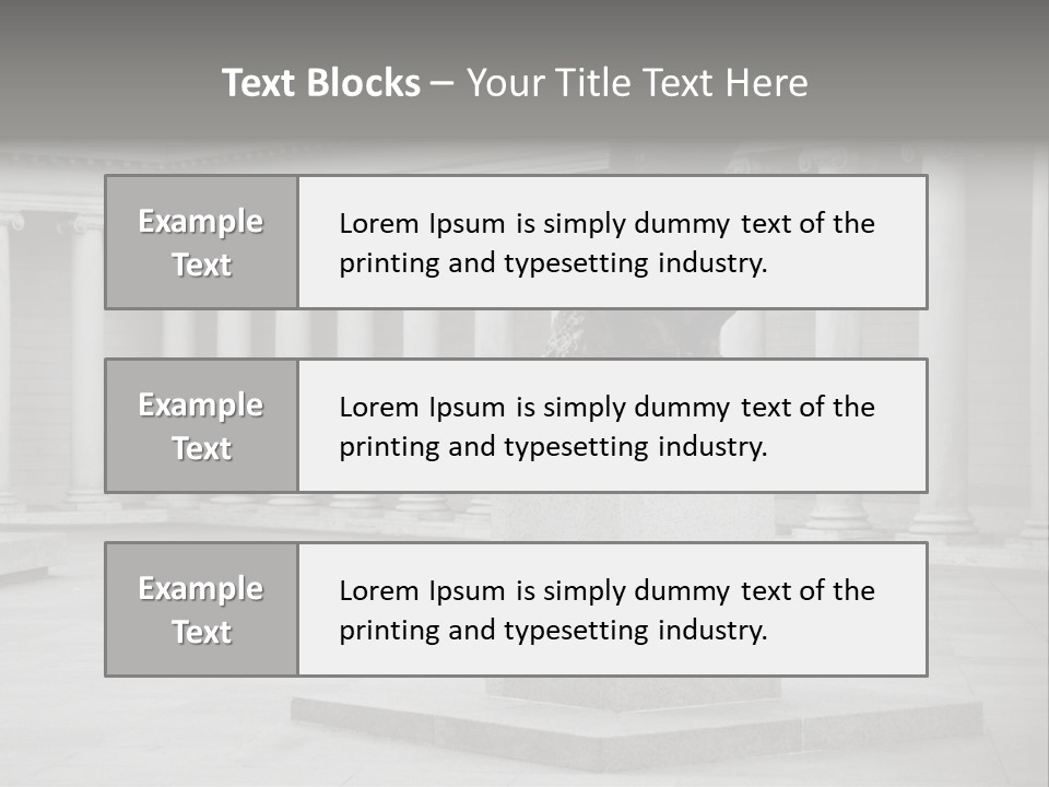 A Black And White Photo Of A Statue Of A Man PowerPoint Template