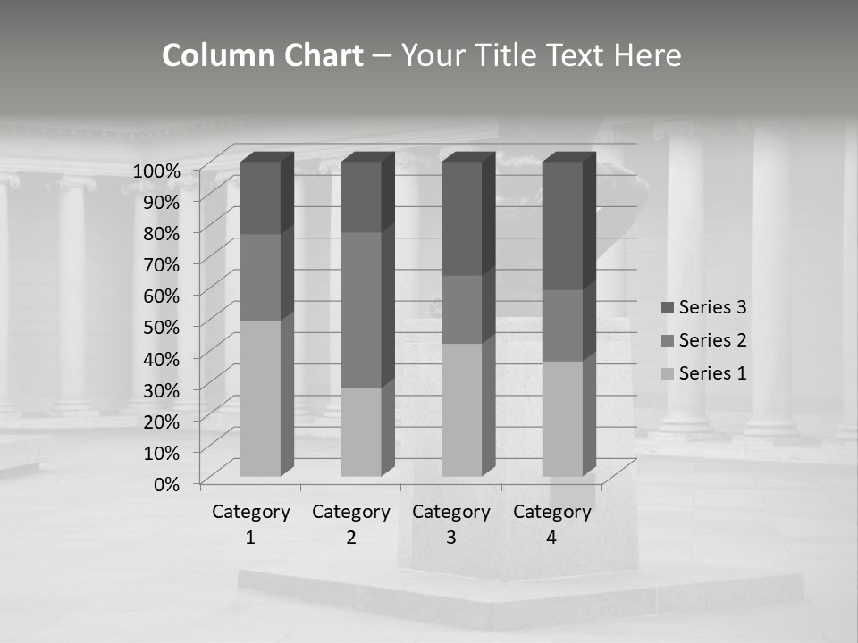A Black And White Photo Of A Statue Of A Man PowerPoint Template