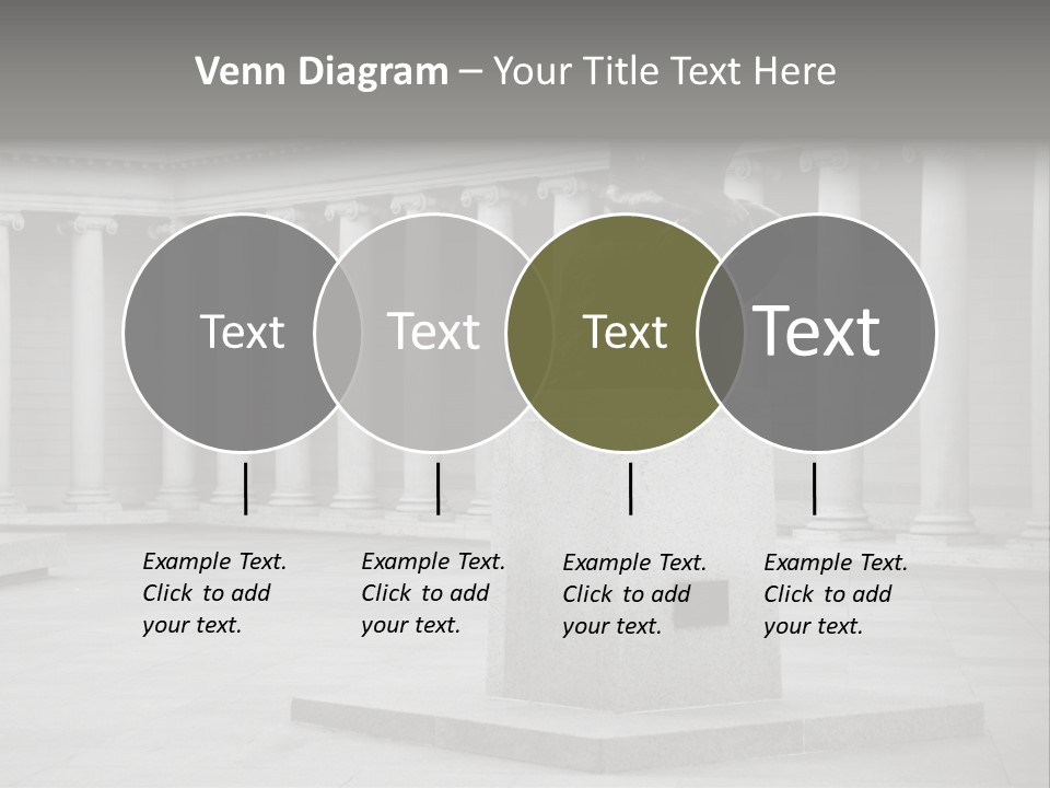 A Black And White Photo Of A Statue Of A Man PowerPoint Template