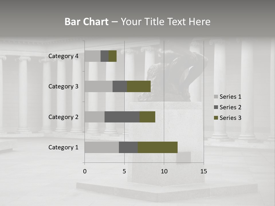 A Black And White Photo Of A Statue Of A Man PowerPoint Template