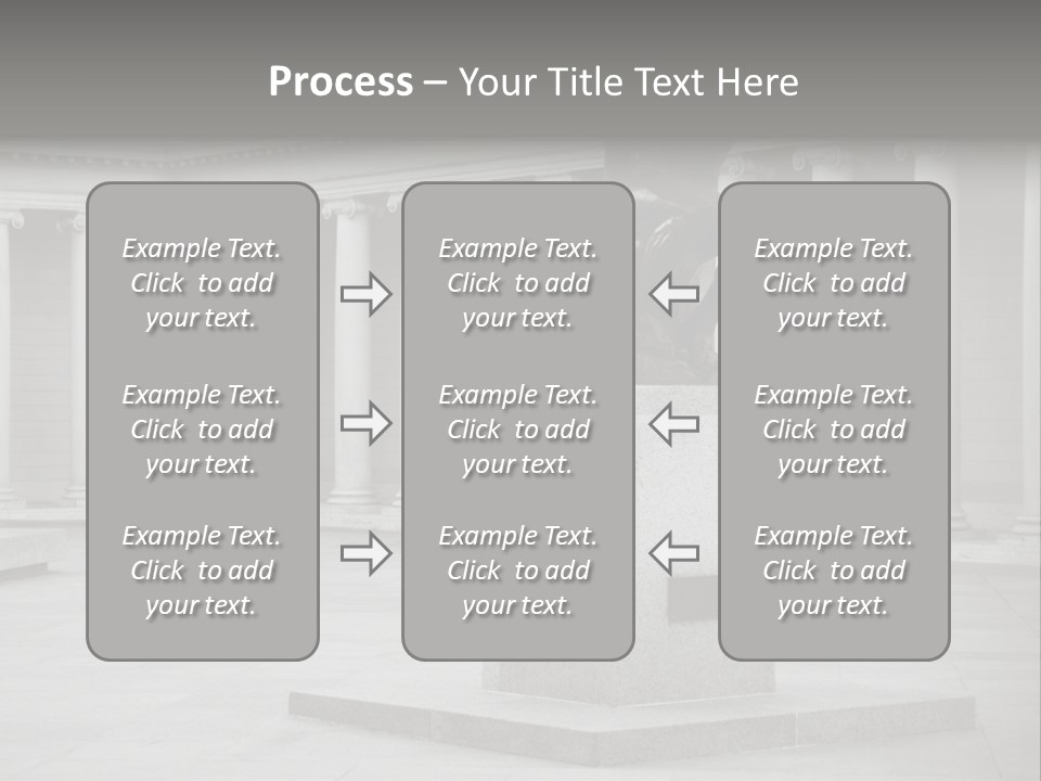 A Black And White Photo Of A Statue Of A Man PowerPoint Template