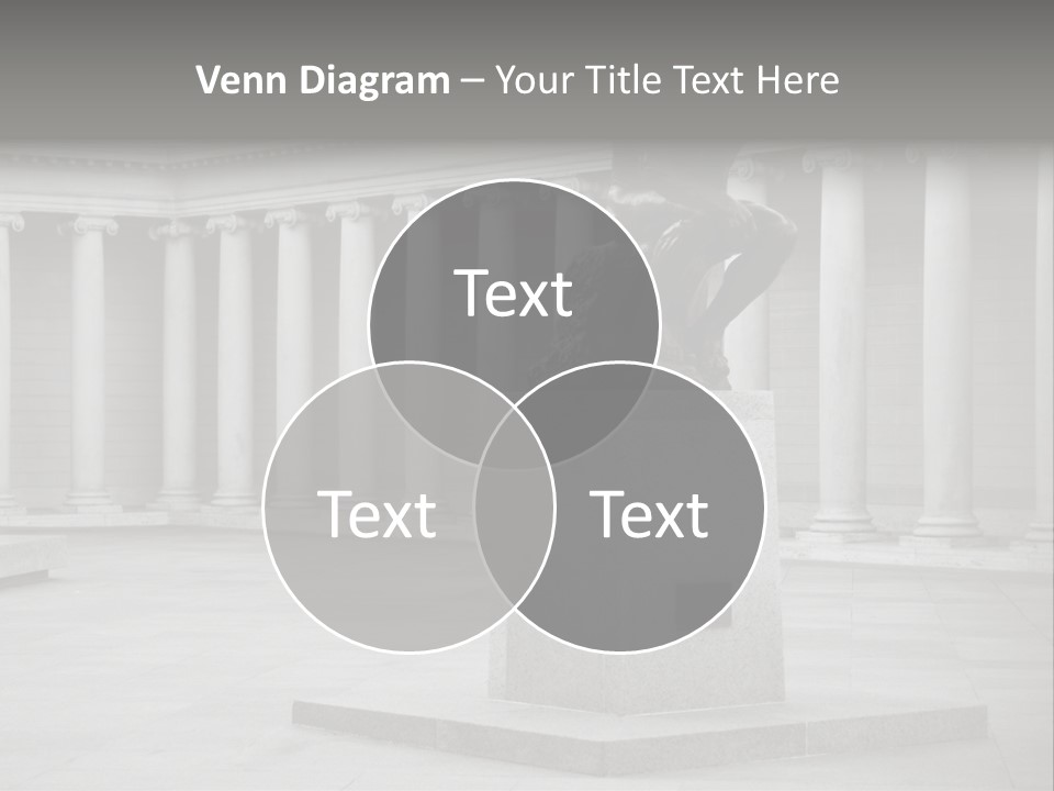 A Black And White Photo Of A Statue Of A Man PowerPoint Template