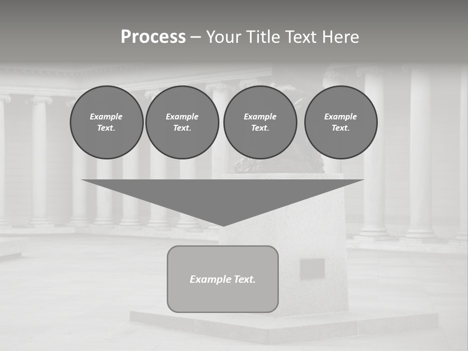 A Black And White Photo Of A Statue Of A Man PowerPoint Template