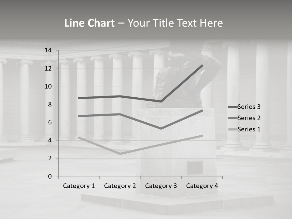 A Black And White Photo Of A Statue Of A Man PowerPoint Template