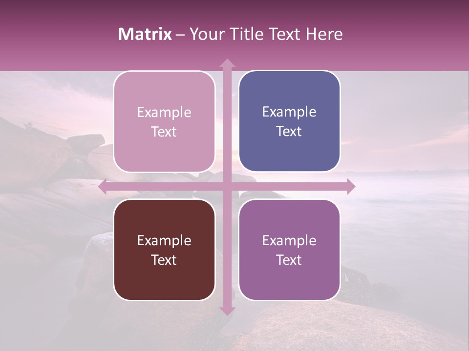 A Rocky Beach With Rocks In The Water PowerPoint Template