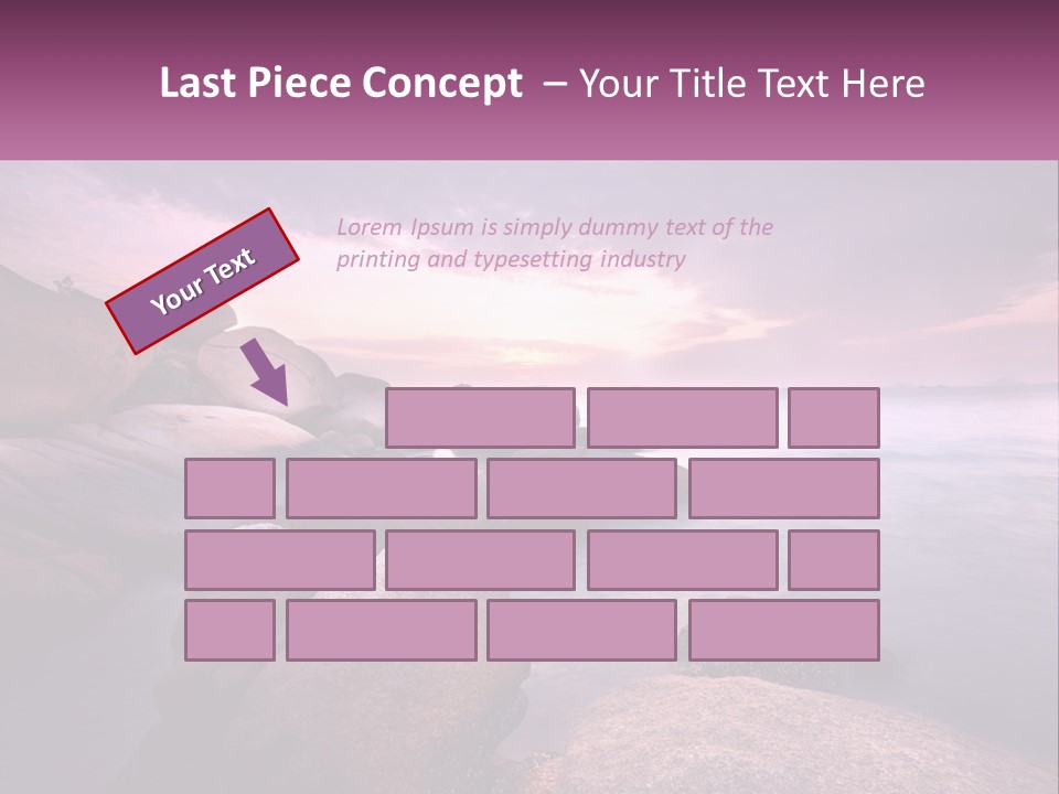 A Rocky Beach With Rocks In The Water PowerPoint Template