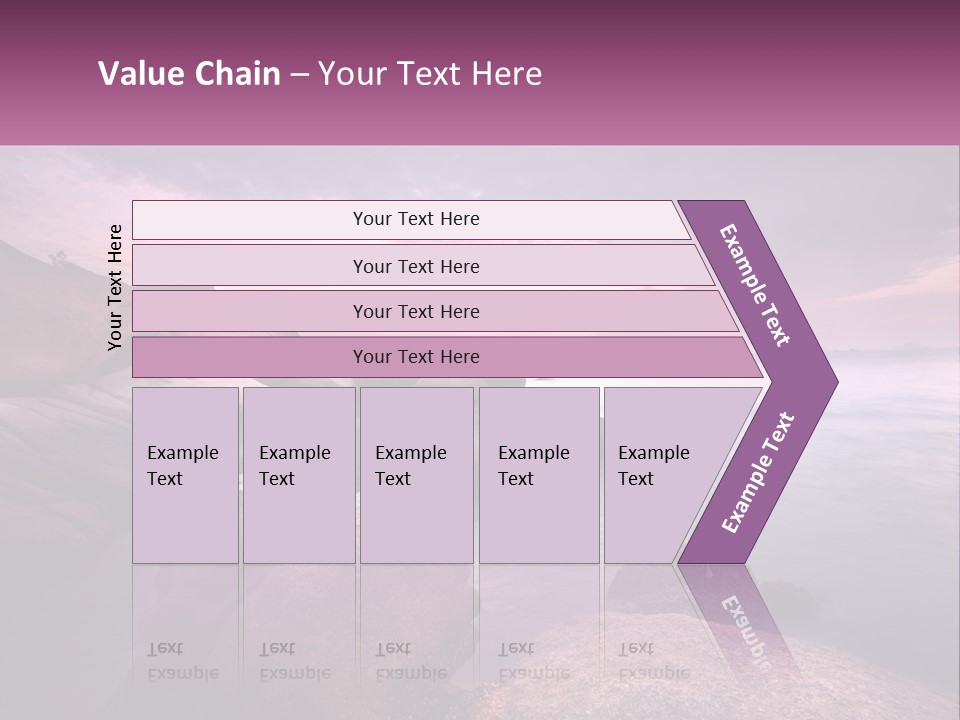 A Rocky Beach With Rocks In The Water PowerPoint Template