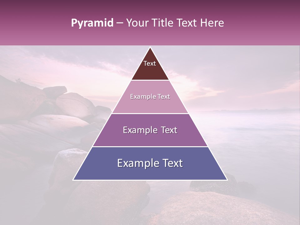 A Rocky Beach With Rocks In The Water PowerPoint Template