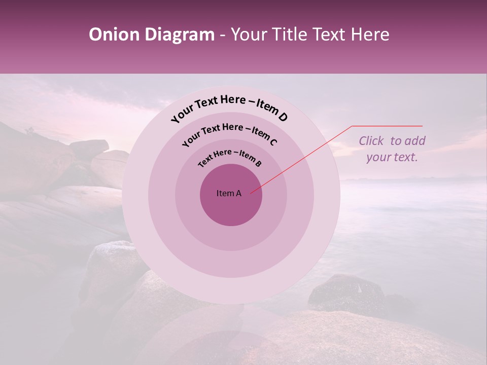 A Rocky Beach With Rocks In The Water PowerPoint Template