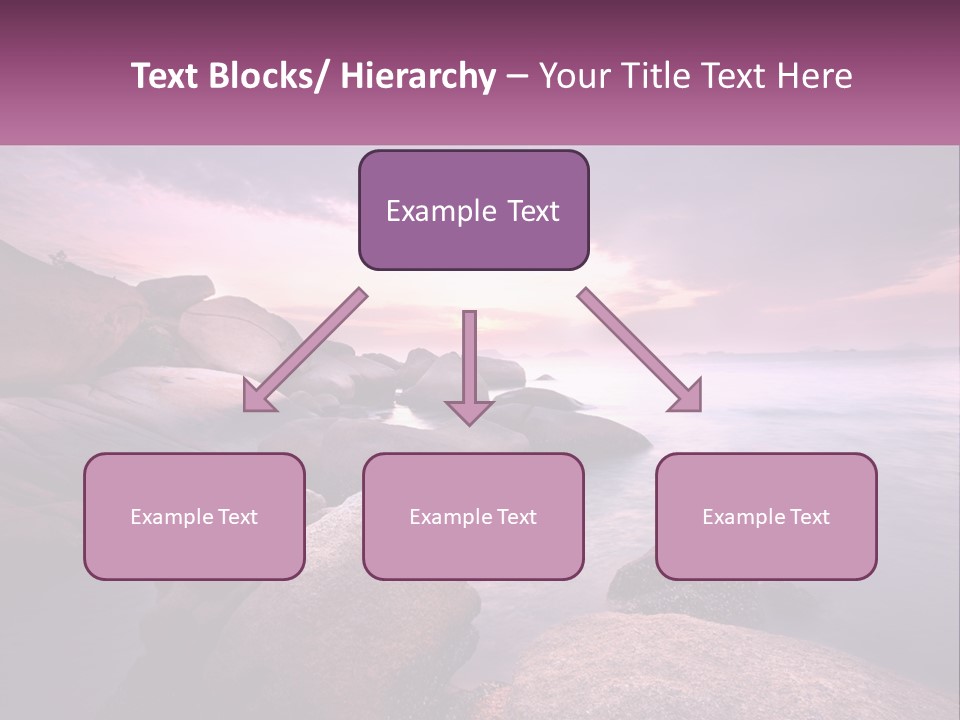 A Rocky Beach With Rocks In The Water PowerPoint Template