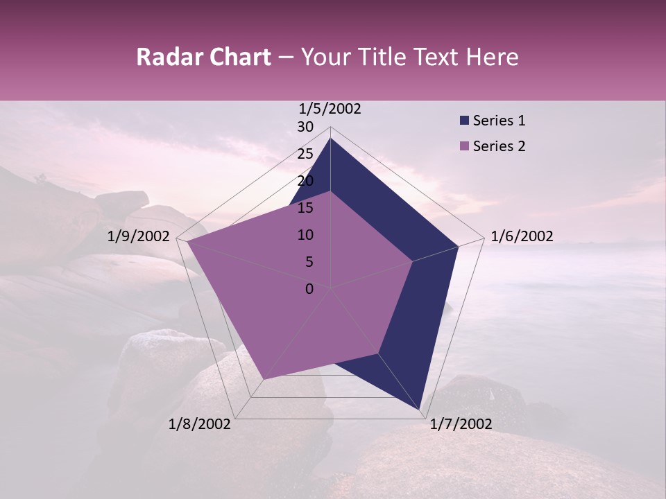 A Rocky Beach With Rocks In The Water PowerPoint Template