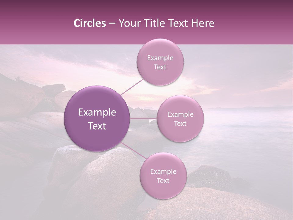 A Rocky Beach With Rocks In The Water PowerPoint Template