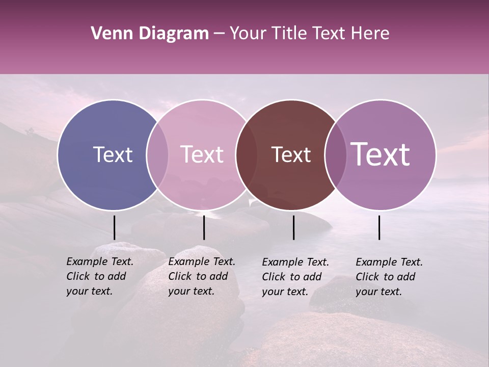 A Rocky Beach With Rocks In The Water PowerPoint Template