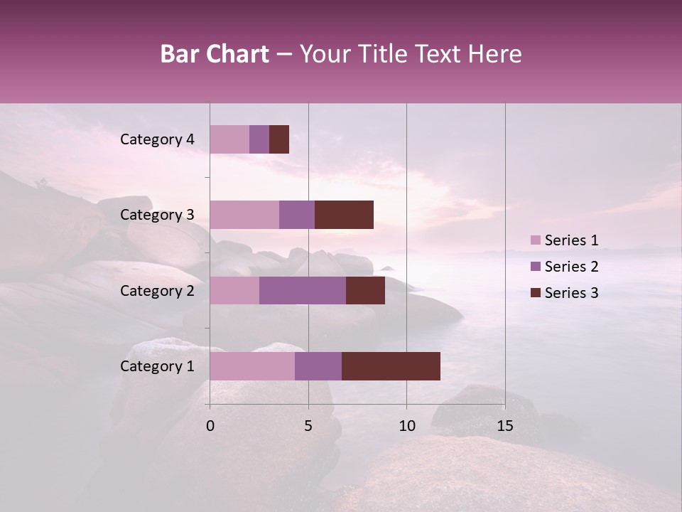 A Rocky Beach With Rocks In The Water PowerPoint Template