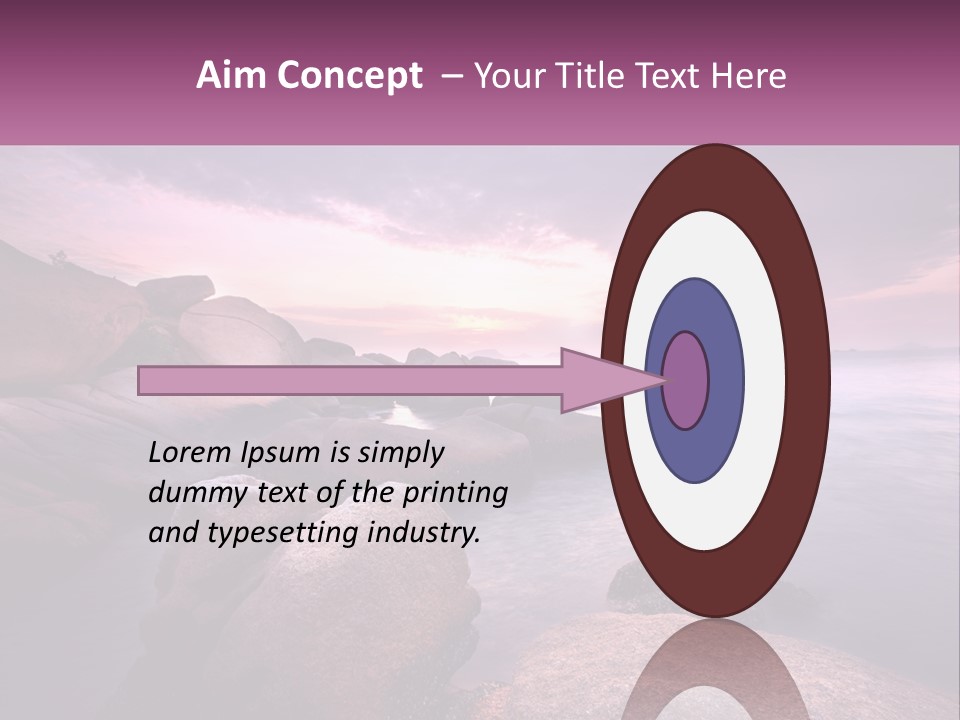 A Rocky Beach With Rocks In The Water PowerPoint Template