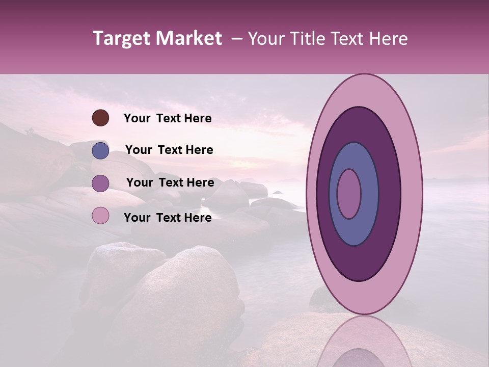 A Rocky Beach With Rocks In The Water PowerPoint Template