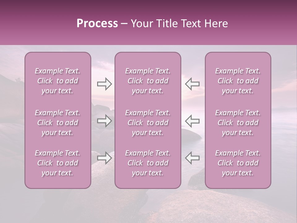 A Rocky Beach With Rocks In The Water PowerPoint Template