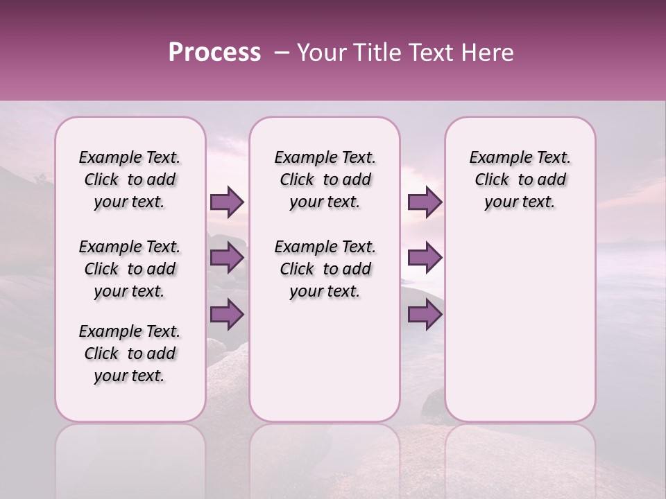A Rocky Beach With Rocks In The Water PowerPoint Template