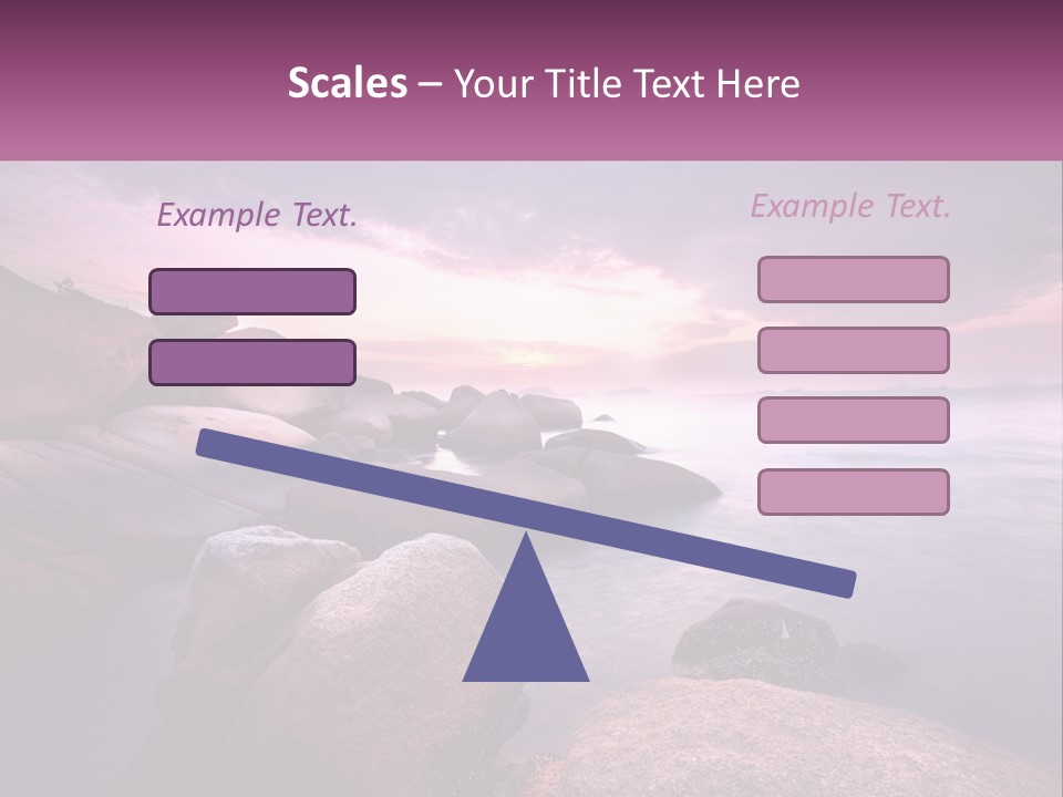 A Rocky Beach With Rocks In The Water PowerPoint Template